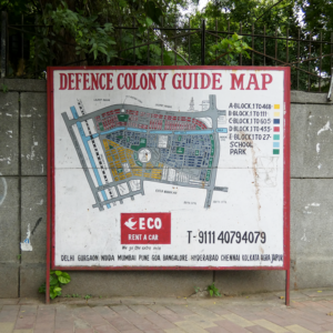 Defence Colony Guide Map