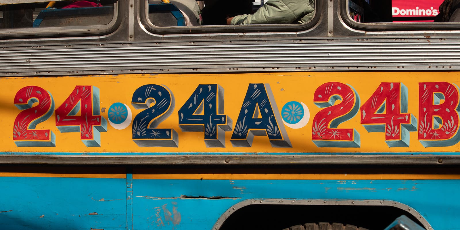 Painted bus signs from Kolkata